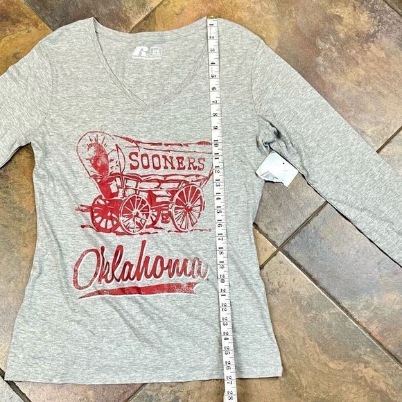 New Russell OU Oklahoma University Sooner Long Sleeve T Shirt Large - Picture 7 of 14